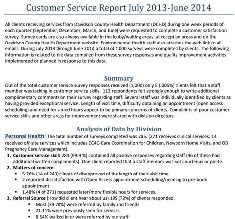 14 Useful Customer Service Report Templates Word Excel Pdf