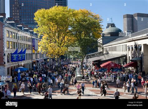 Quincy Market At Night Picture Of Faneuil Hall Marketplace Boston