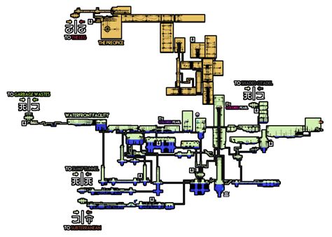 File:Waterfront Facility Map (Artificer).png - Official Rain World Wiki