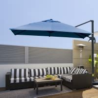 Outsunny Heavy Duty Square 4 Piece Offset Cantilever Umbrella Stand