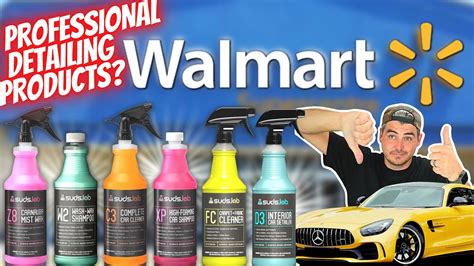 PROFESSIONAL DETAILING PRODUCTS AT WALMART Car Detailing Suds Lab