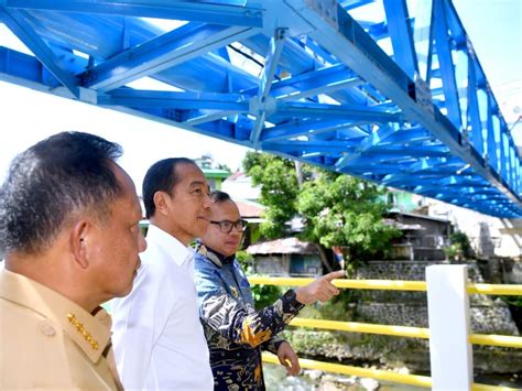 FOTO Presiden Jokowi Resmikan Jembatan Otto Iskandar Dinata Bogor