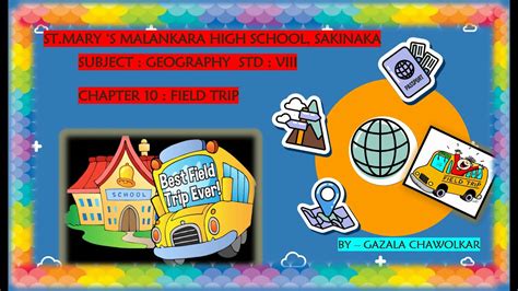 Standard Viii Subject Geography Topic Field Trip Youtube