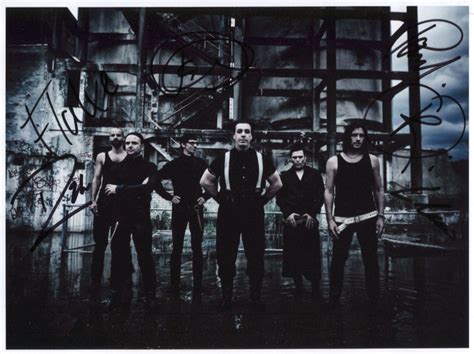 Rammstein band FULLY SIGNED 8 X 10 Photo Certificate of Authentication 100% Genuine - Etsy