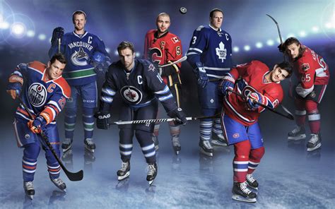 Heres A 2015 Promotional Shot Of The Nhls Canadian Captains Rhockey