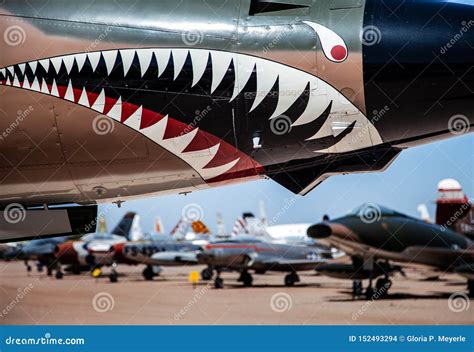 Aircraft Nose With Shark`s Teeth Editorial Image | CartoonDealer.com ...