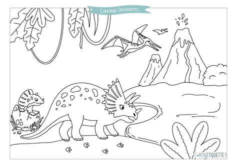 Coloriage Dinosaures Imprimer Diy C Monetiquette