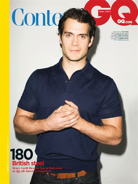 Henry Cavill on the Cover of British GQ Magazine's June 2013 Edition ...