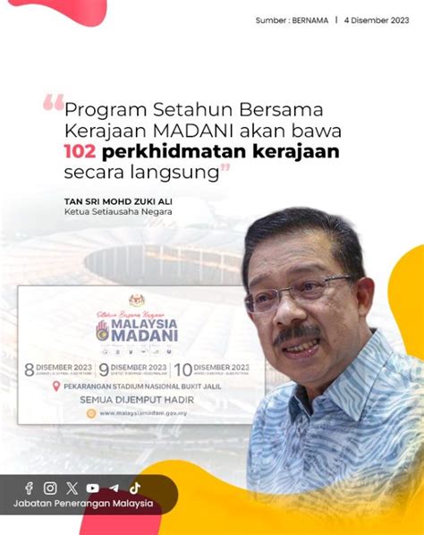 Program Setahun Bersama Kerajaan Madani Akan Bawa Perkhidmatan