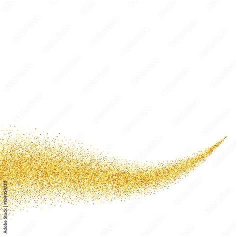 Vector gold glitter abstract background, golden sparkles on white background, design template ...