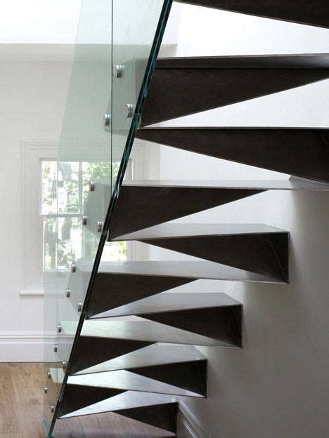 Triangle Steps Glass Railing Modern Staircase Modern Stairs Stairs