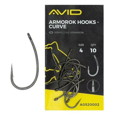 AVID ARMOROK HOOKS CURVE BARBED Ribiška trgovina Monster Bite