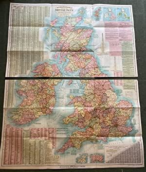 Richardson S New Chart Of The British Isles Showing Railways