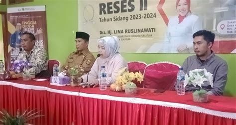 Reses Di Pajampangan Hj Lina Ruslinawati Gandeng Panji Priyayi Caleg