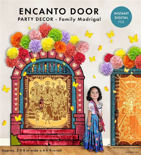 ENCANTO Door Poster FAMILY MADRIGAL Kids Birthday Party Poster Sign ...