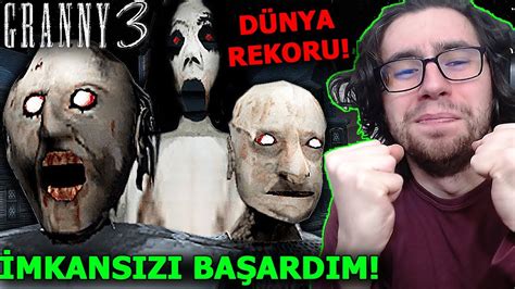 Granny 3 Speedrun DÜnya Rekorunu Kirdik Youtube