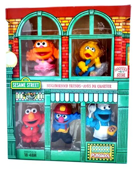 Playskool Sesame Street Neighborhood Friends Elmo Big Bird Cookie Monster Hasbro £1994