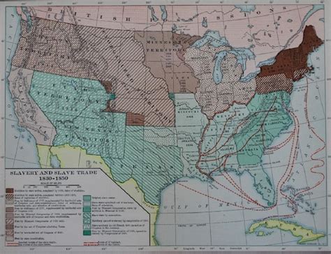 Slavery And Slave Trade 1830 1850 Map