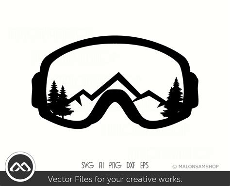 Ski Svg Goggle Ski Svg Snowboarding Svg Skiing Svg Winter Etsy