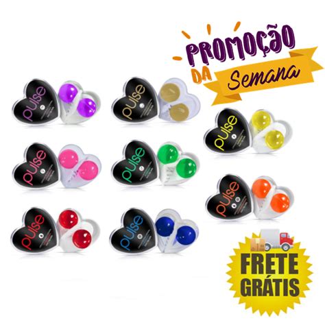 Kit 5 Bolinhas Pulse Funcional Explosiva 2 Unidades Sexy Sex Shop