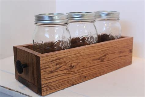 Items similar to Mason Jar Planter Box on Etsy