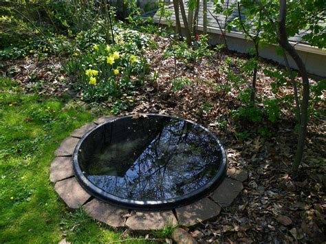 Paver Method for Sinking Small Round Preformed Ponds in Ground - Garden.org