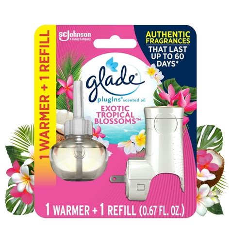 Glade Plugins Warmer Ct Refill Starter Kit Exotic Tropical