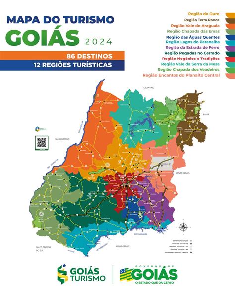 Novo Mapa do Turismo de Goiás passa a contar 86 municípios Goiás