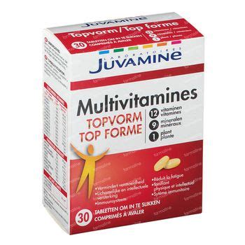 Juvamine Top Forme Multivitamines 30 Capsules Commander Ici En Ligne