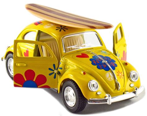 Set Of 12 Cars 5 1967 Vw Classic Beetle Flowers And