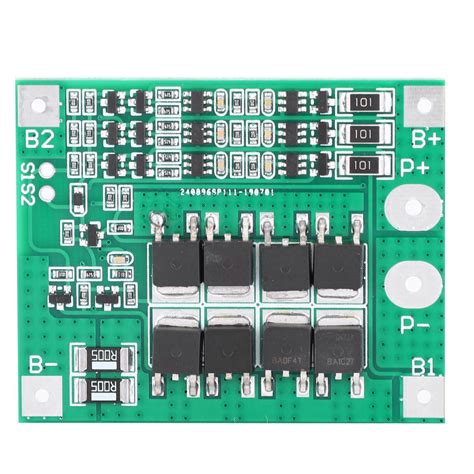 3s 12v 25a Li Ion 18650 Lithium Battery Protection Board Bms Pcb Short