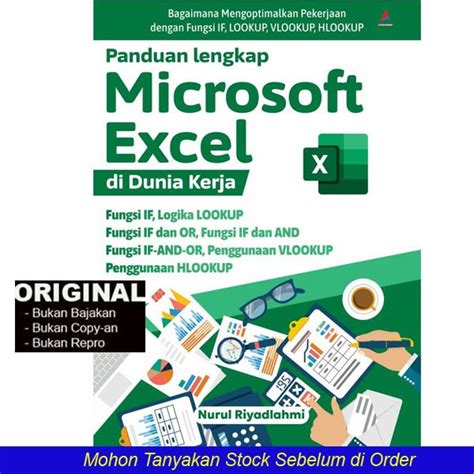 Jual Panduan Lengkap Microsoft Excel Di Dunia Kerja Nurul Riyadlahmi