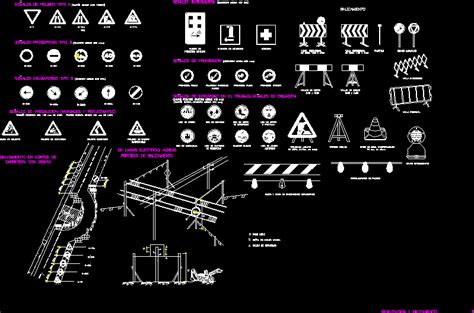 Senalizacion Y Balizas En Autocad Librer A Cad