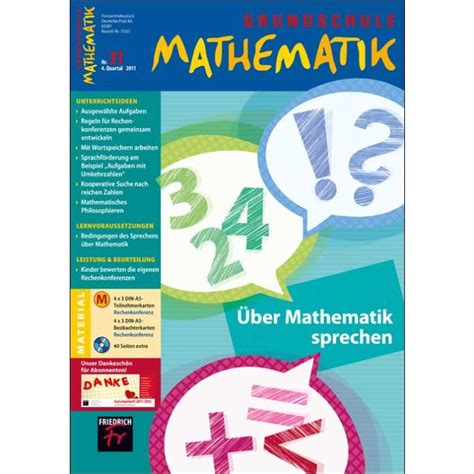 Ber Mathematik Sprechen Friedrich Verlag De Shop