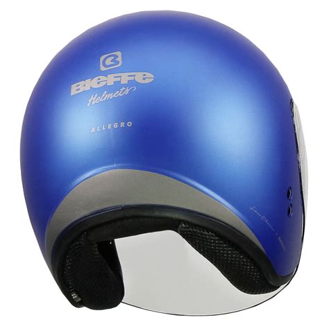 Capacete Aberto Bieffe Allegro Classic Azul Fosco E Grafitebieffe