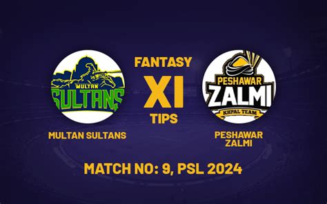 PSL 2024 MUL Vs PES Dream11 Prediction Playing XI Head To Head Stats