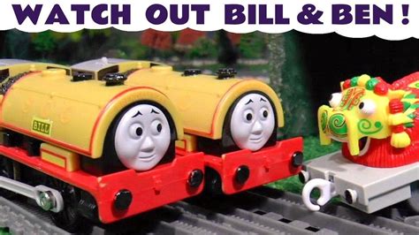 Thomas The Tank Engine Toy Train Story With Bill And Ben And A Dragon