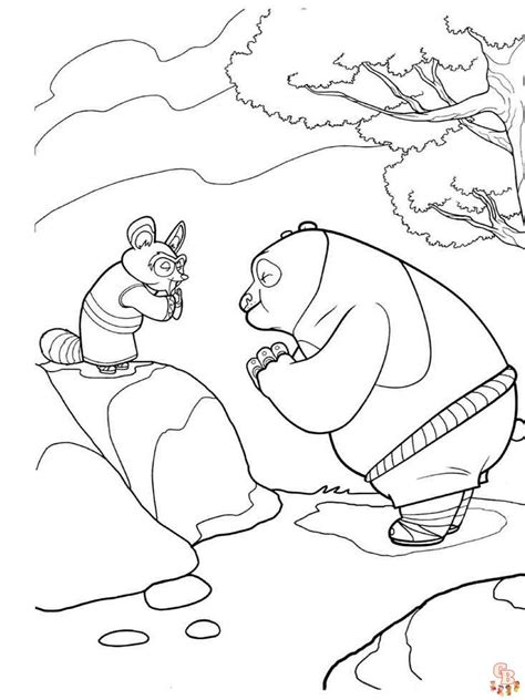 Les Pages De Coloriage Kung Fu Panda GBcoloriage