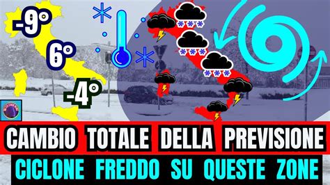 Meteo Italia Cambiamento Totale Delle Previsioni Giuliacci Ciclone