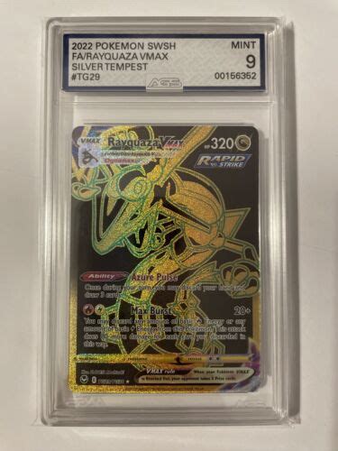 Rayquaza Vmax Tg29tg30 Ags 9 Silver Tempest Pokemon Card Ultra