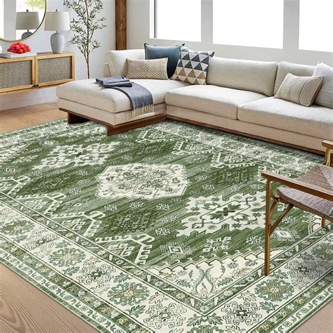 Caromio Washable Area Rugs For Bedroom Non Slip Large Area Rugs For