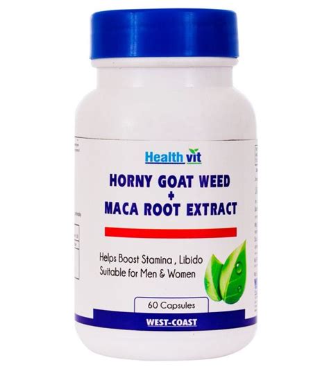 Healthvit Horny Goat Weed With Maca Root Extract Capsule Fitbynet