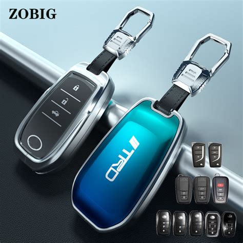 Zobig Zinc Alloy Glass Car Key Cover Case Keychain For Toyota Corolla