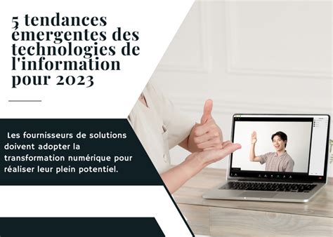 Tendances Mergentes Des Technologies De L Information Pour