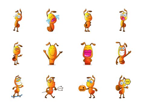 Cute Ant Emoji by Emoji Expert on Dribbble