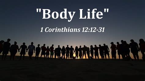 Aug 20 2023 Body Life 1 Corinthians 12 12 31 Associate Pastor John Gillespie Youtube