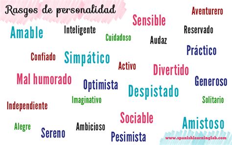Personality Traits In Spanish List Phrases And Descriptions