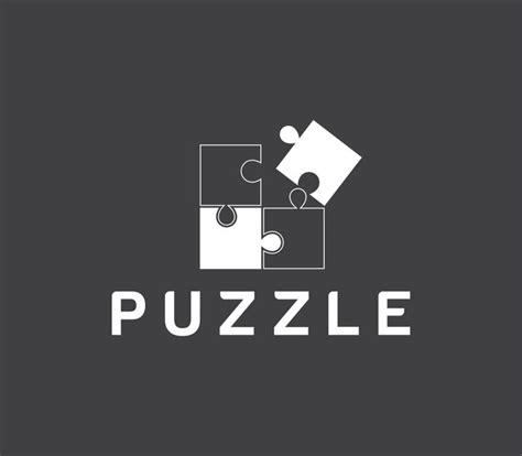 Premium Vector Stylish Puzzle Logo Design Template