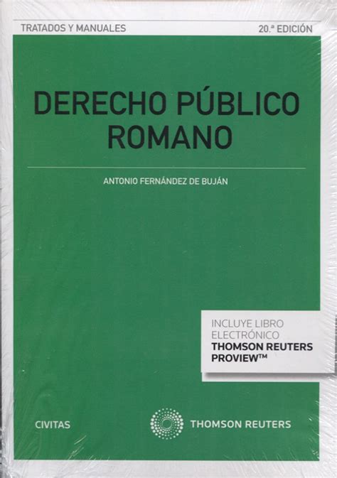 Derecho público romano Tratados y Manuales de Derecho Fernández