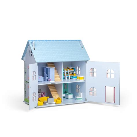 Tidlo Wooden Dolls House Bundle Dollhouse Sets Bigjigs Toys